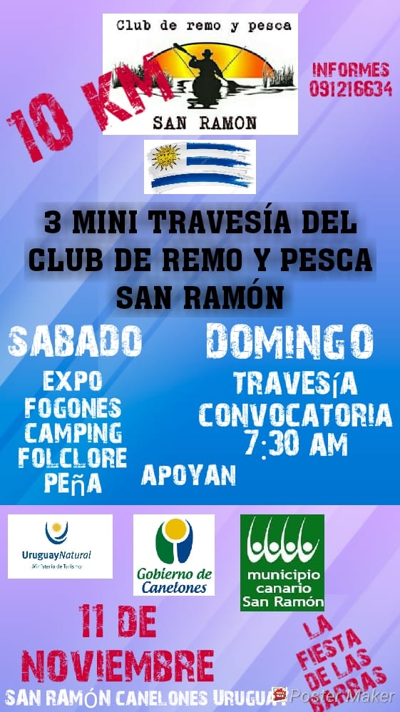 AFICHE CLUB DE REMO Y PESCA SAN RAMON
